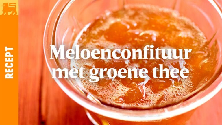 Meloenconfituur met groene thee