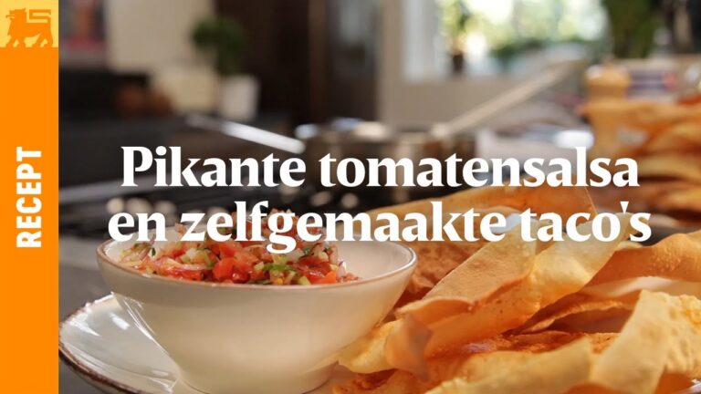 Pikante tomatensalsa en zelfgemaakte taco’s